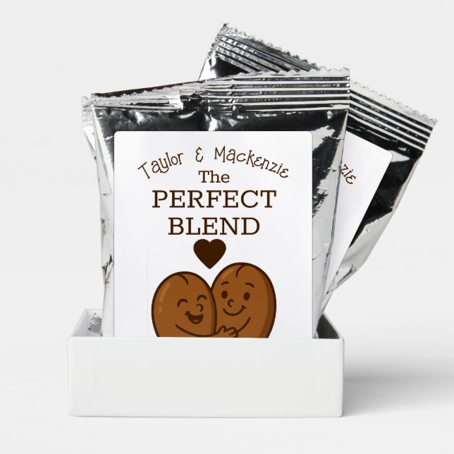 Personalized Coffee Bean Perfect Blend Coffee Drink Mix (Pair)