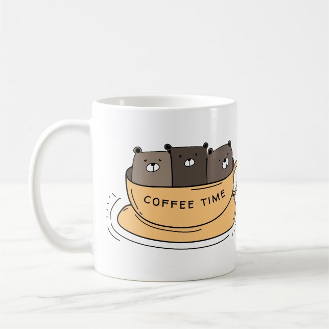 Personalized Coffee Bears Mug (Left)