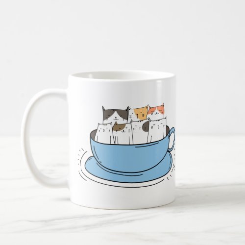 Personalized Coffee Cats Coffee Mug