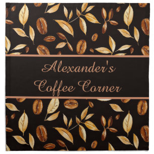 Personalized Coffee Corner Coffee Lover Cloth Napkin