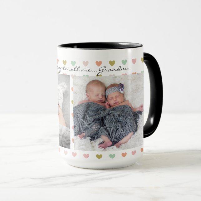 Personalized Coffee Cup for Grandparents (Front Right)
