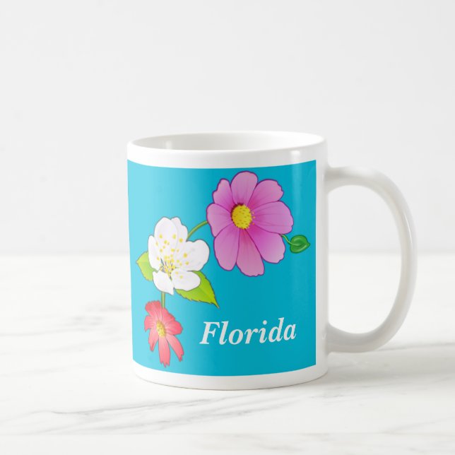 Personalized Coffee Cups Tropical Pretty Mugs (Right)