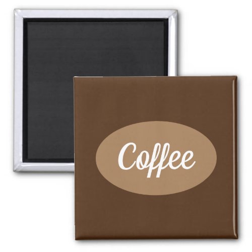 Personalized coffee in white Magnet
