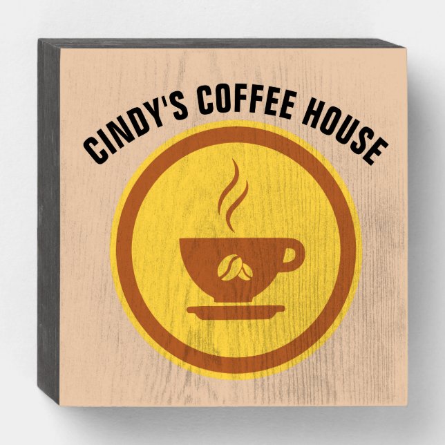 PERSONALIZED COFFEE KITCHEN SIGN (Front Horizontal)