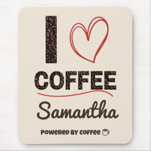 Personalized Coffee Lover Custom Barista Gift Mouse Pad