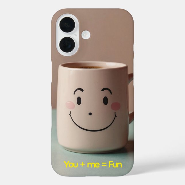 Personalized Coffee Mug Illustration Case-Mate iPhone Case (Back)
