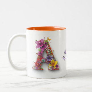 Personalized Coffee Mug Letter A