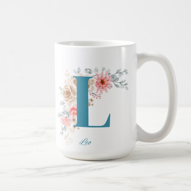 Personalized Coffee Mug Letter L (Right)