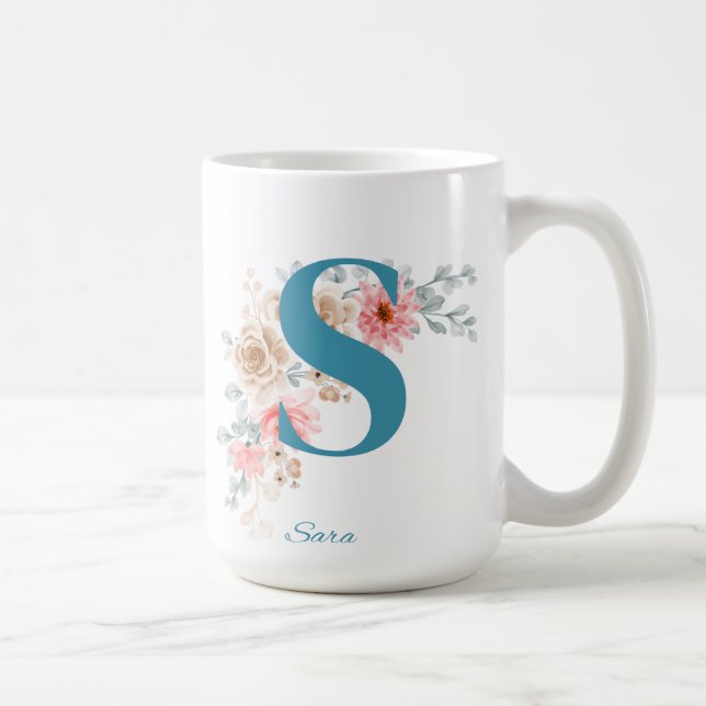 Personalized Coffee Mug Letter S (Right)