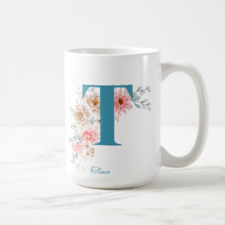 Personalized Coffee Mug Letter T
