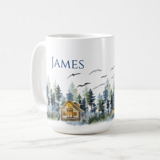 Personalized Coffee Mug Nordic Mountain Theme