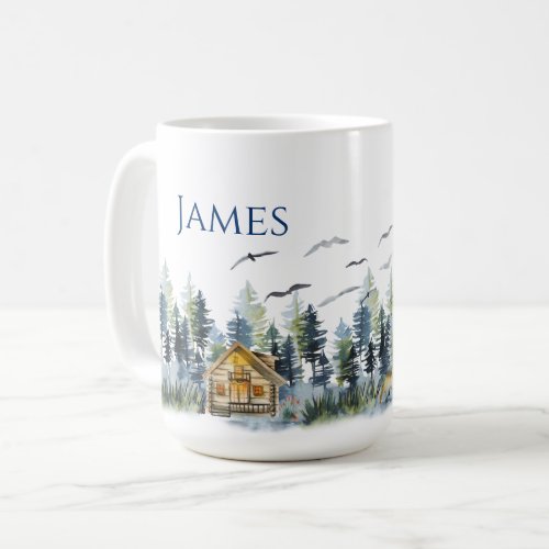 Personalized Coffee Mug Nordic Mountain Theme