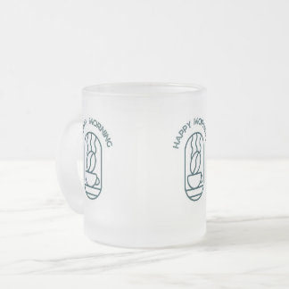 Personalized Coffee Mug: Start Your Day with a Smi Frosted Glass Coffee Mug