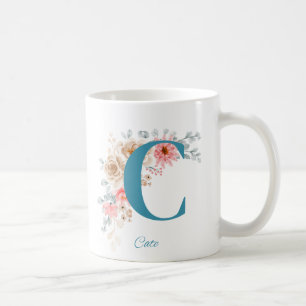 Personalized Coffee Mug with Name & Alphabet C