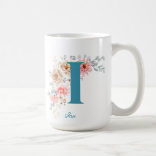 Personalized Coffee Mug with Name & Alphabet I