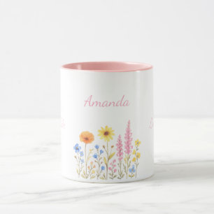 Personalized Coffee Mugs, Amanda Name Mug