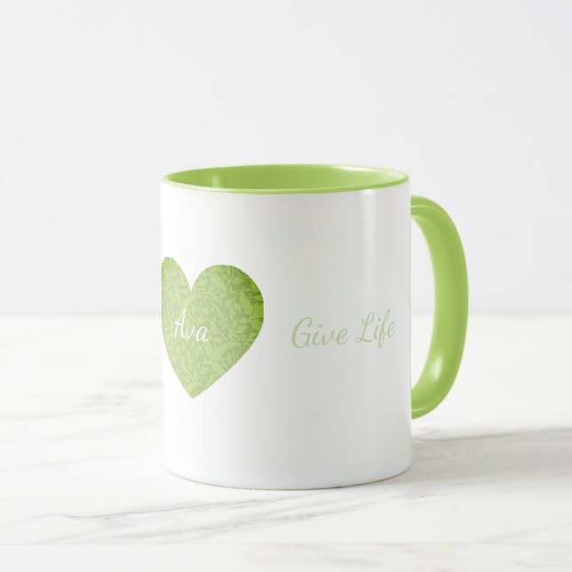 Personalized Coffee Mugs, Ava Name Mug (Front Right)