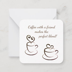 Personalized Coffee notecards