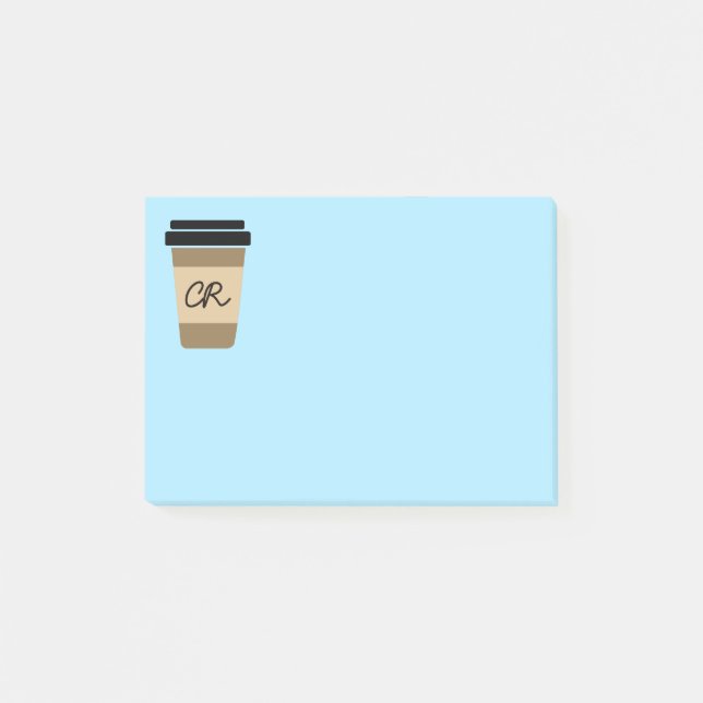 Personalized Coffee on the Go Post-it Notes (Front)