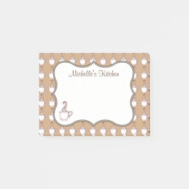 Personalized Coffee Post It Notes (Front)