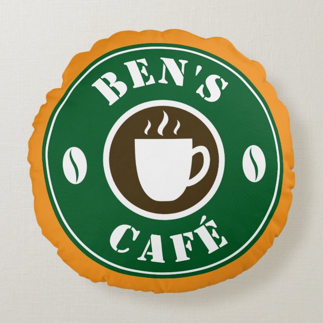 Personalized coffee shop decoration pillow (Front)