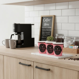 Personalized coffee shop logo Paper cup