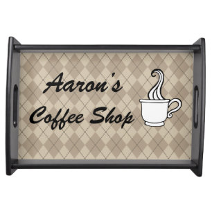 Personalized Coffee Shop Snack Tray Gift