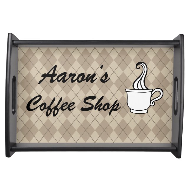 Personalized Coffee Shop Snack Tray Gift (Front)