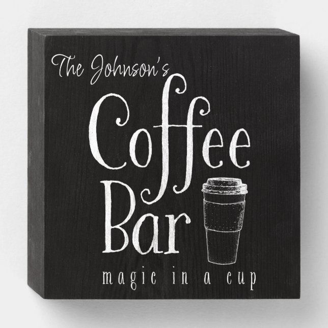 Personalized Coffee Sign (Front Horizontal)