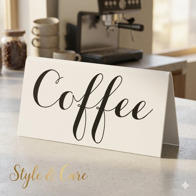 Personalized Coffee Table Tent Custom Text Design (Personalized Coffee Table Tent Custom Text Design)