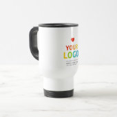 Personalized coffee tumbler | Your Business Logo Travel Mug (Front Left)
