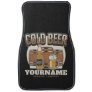 Personalized Cold Beer Oak Barrel Brewery Brewing  Car Floor Mat
