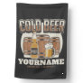 Personalized Cold Beer Oak Barrel Brewery Brewing  House Flag