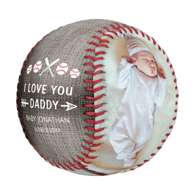 Personalized Collage Baseball Fathers Day (Angled)