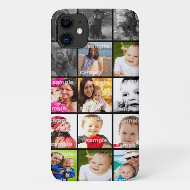 Personalized Collage Create Your Own Case-Mate iPhone Case (Back)