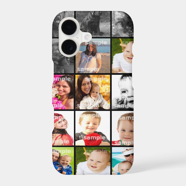 Personalized Collage Create Your Own Iphone Case (Back)