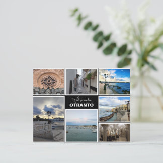 Personalized, collage from Otranto, Puglia, Italy Postcard