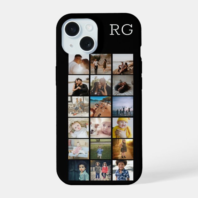 Personalized Collage Make Your Own Unique Iphone Case (Back)