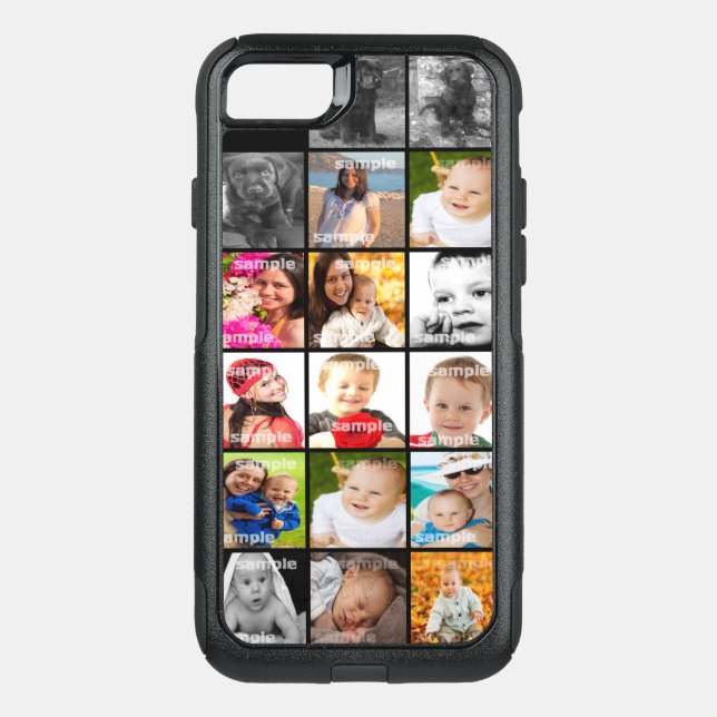 Personalized Collage Make Your Own Unique Otterbox iPhone Case (Back)