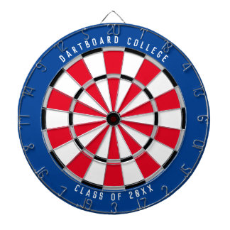 Personalized College Class of 20XX | Blue/Red Dart Board