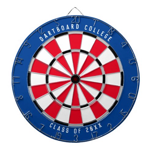 Personalized College Class of 20XX  BlueRed Dart Board