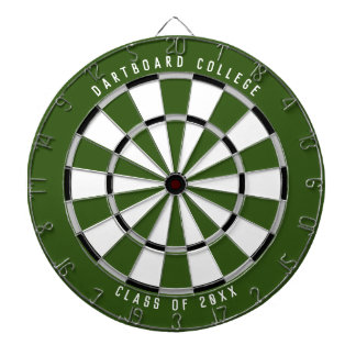 Personalized College Class of 20XX | Forest Green Dart Board