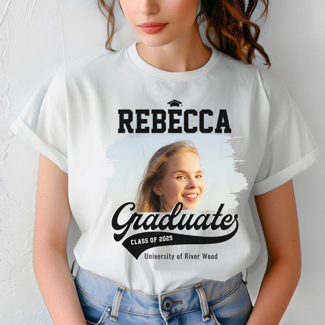 Personalized College Graduate Photo Graduation T-Shirt (Creator Uploaded)