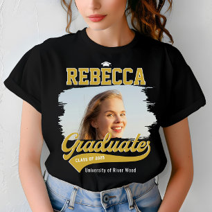Personalized College Graduate Photo Graduation T-Shirt