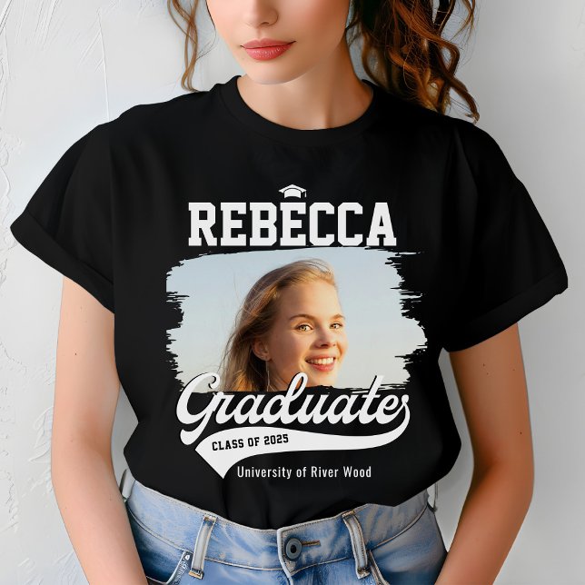 Personalized College Graduate Photo Graduation T-Shirt (Creator Uploaded)