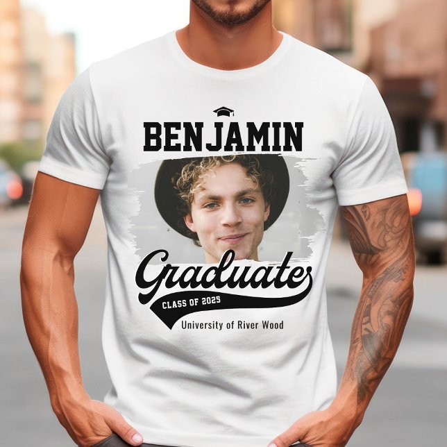 Personalized College Graduate Photo Graduation T-Shirt (Creator Uploaded)