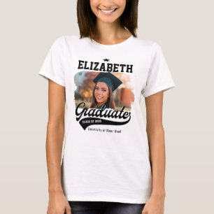 Personalized College Graduate Photo Graduation T-Shirt