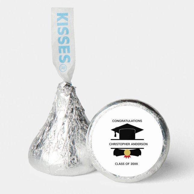 Personalized College High School Cap Diploma Hershey®'s Kisses® (Front)