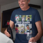 Personalized Color 5 Photo Picture Collage Montage T-Shirt