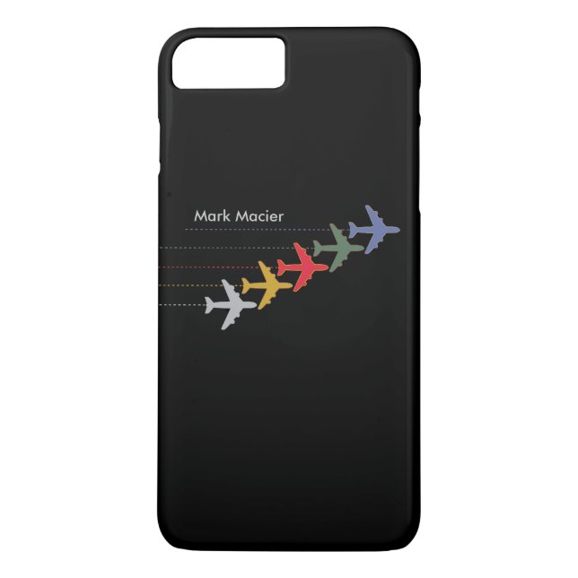 personalized color airplanes Case-Mate iPhone case (Back)